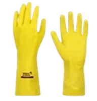 Luva Látex Multiuso Amarela